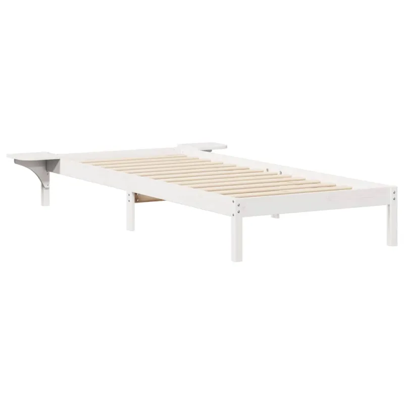 Lovos rėmas su šoninėmis stalelėmis Balta 100 x 220 cm
