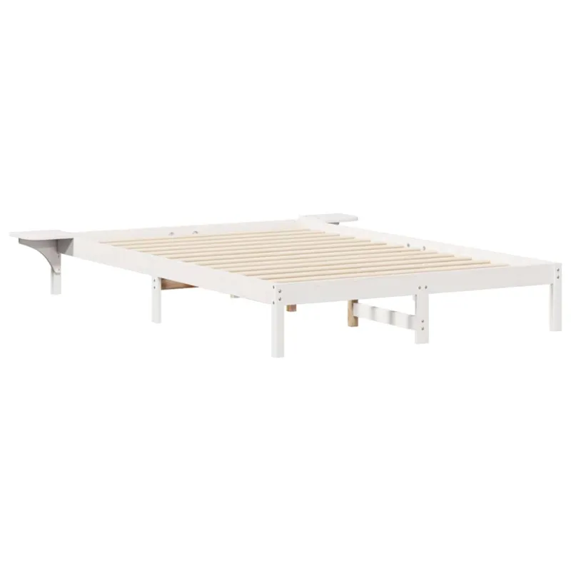 Lovos rėmas su šoninėmis stalelėmis Balta 140 x 220 cm