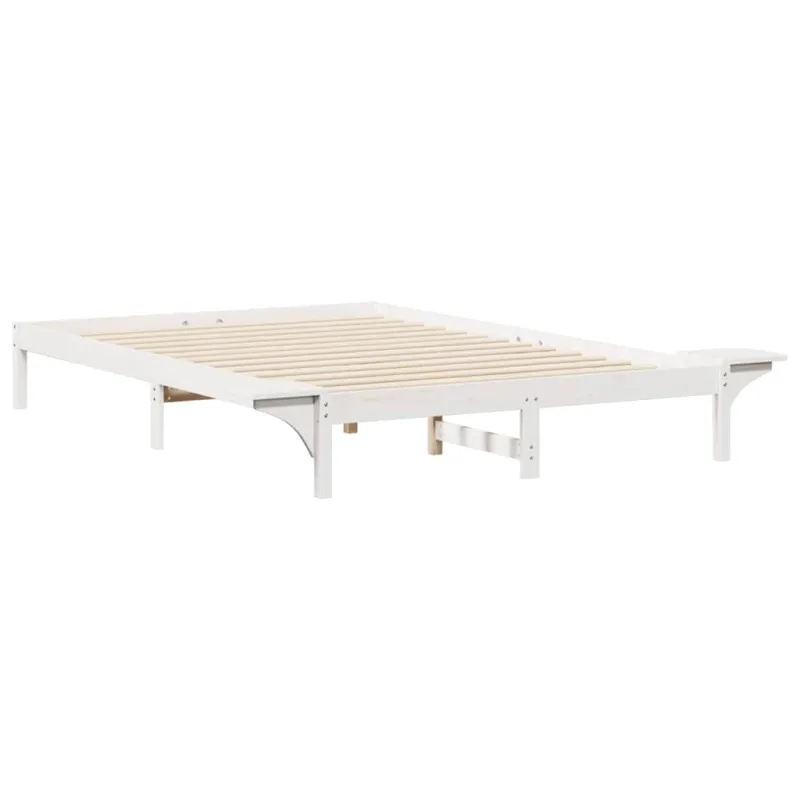 Lovos rėmas su šoninėmis stalelėmis Balta 140 x 220 cm