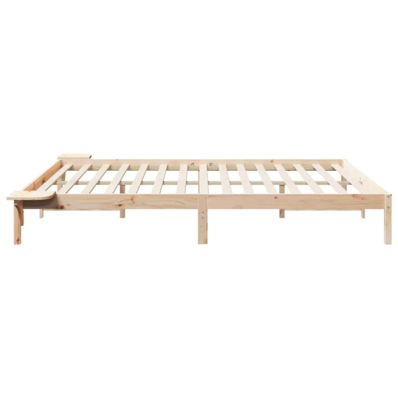 Lovos rėmas su šoninėmis stalelėmis Natūrali 180 x 220 cm
