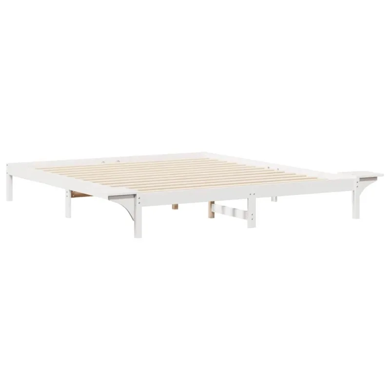 Lovos rėmas su šoninėmis stalelėmis Balta 180 x 220 cm