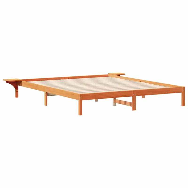 Lovos rėmas su šoninėmis stalelėmis Vaško ruda 180 x 220 cm