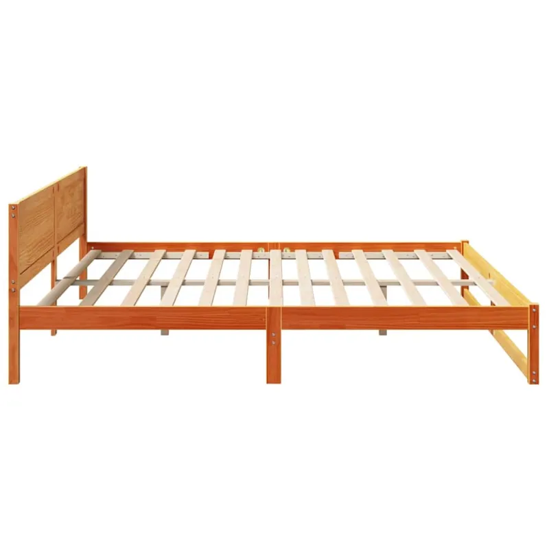 Lovos rėmas Vaško ruda 200 x 200 cm Kietos pušies mediena