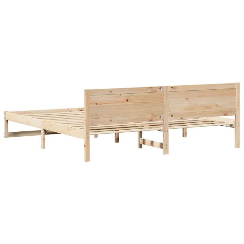 Lovos rėmas Natūrali 180 x 200 cm Kietos pušies mediena