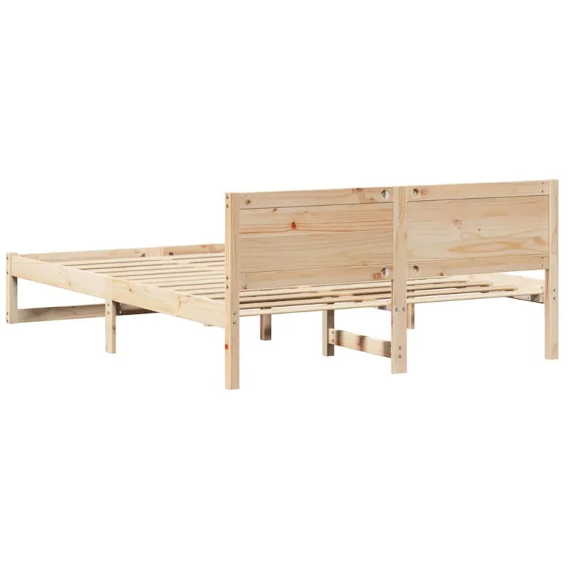 Lovos rėmas Natūrali 160 x 200 cm Kietos pušies mediena