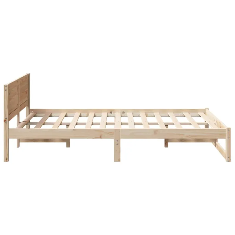 Lovos rėmas Natūrali 140 x 190 cm Kietos pušies mediena