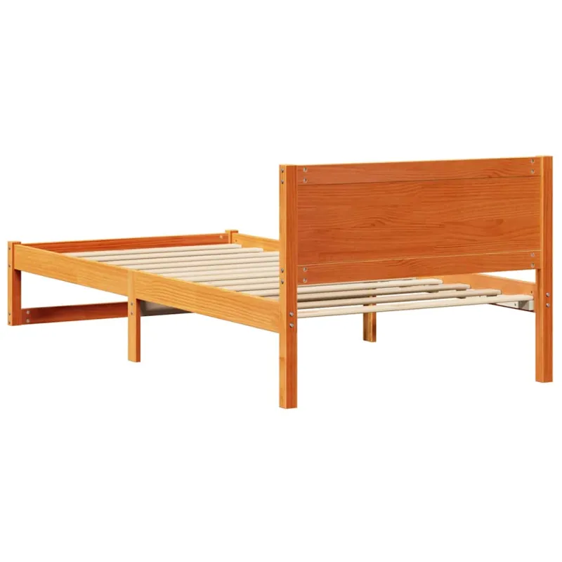 Lovos rėmas Vaško ruda 90 x 200 cm Kietos pušies mediena