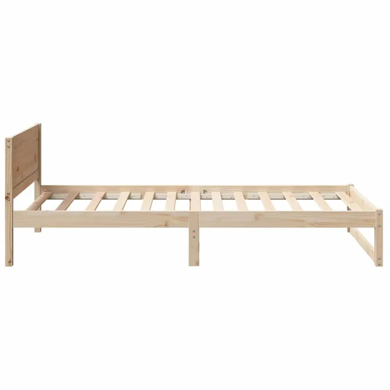 Lovos rėmas Natūrali 80 x 200 cm Kietos pušies mediena