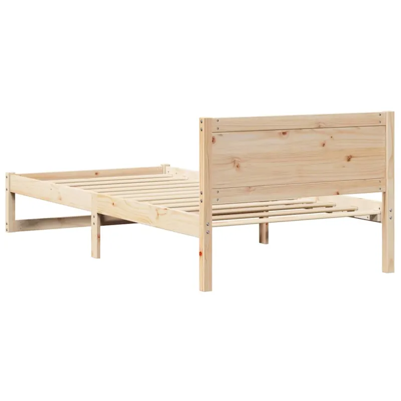 Lovos rėmas Natūrali 75 x 190 cm Kietos pušies mediena