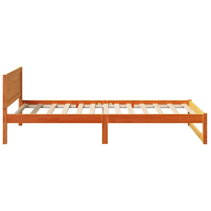 Lovos rėmas Vaško ruda 75 x 190 cm Kietos pušies mediena
