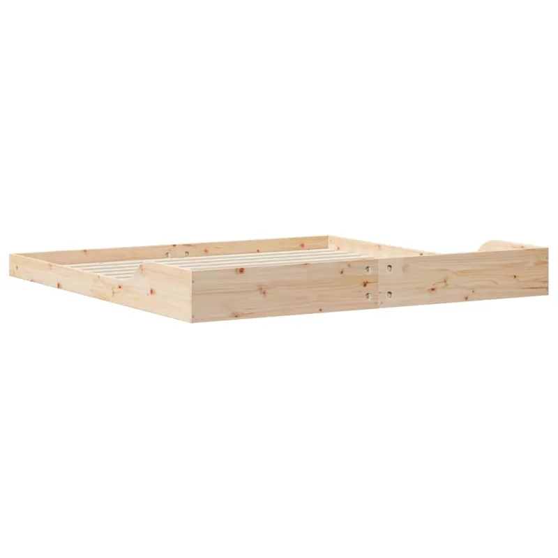 Lovos rėmas Ruda 200 x 200 cm Kietos pušies mediena