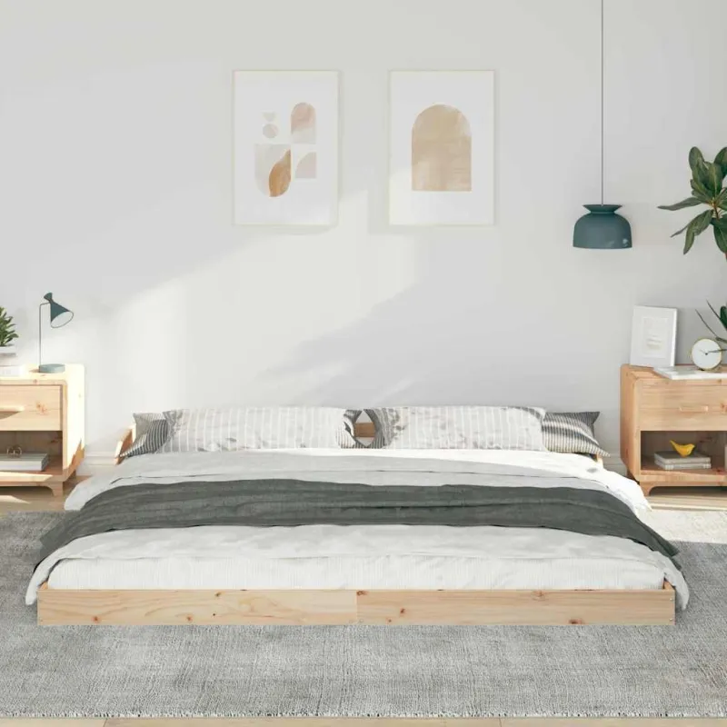 Lovos rėmas Ruda 200 x 210 cm Kietos pušies mediena