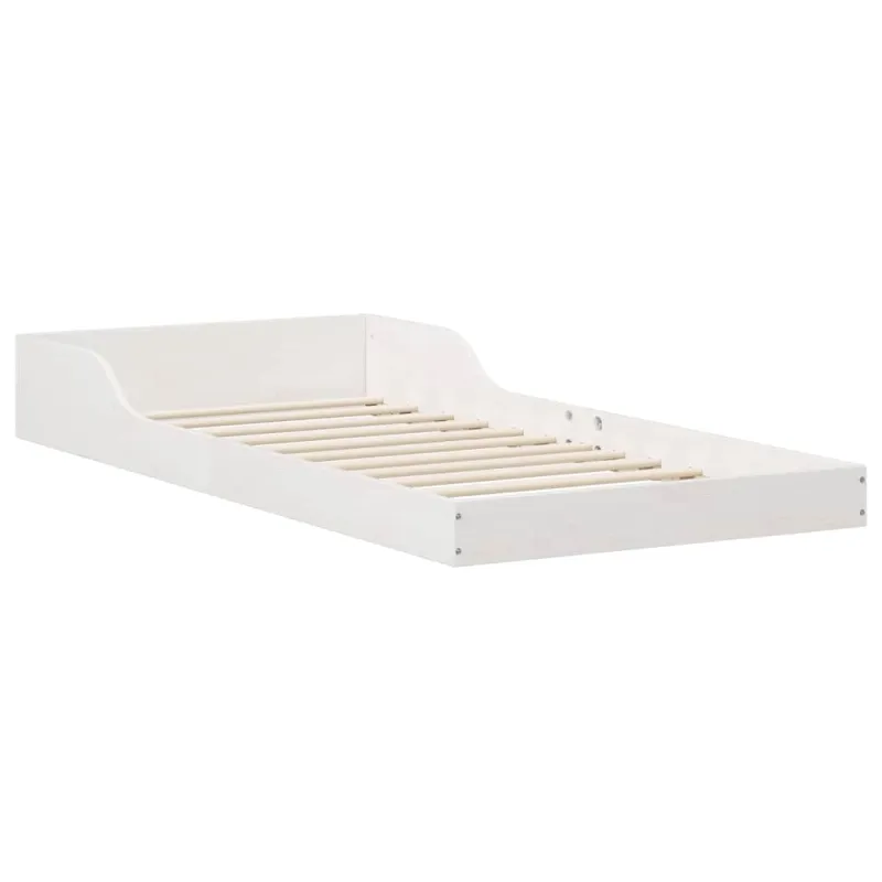 Lovos rėmas Balta 90 x 220 cm Kietos pušies mediena