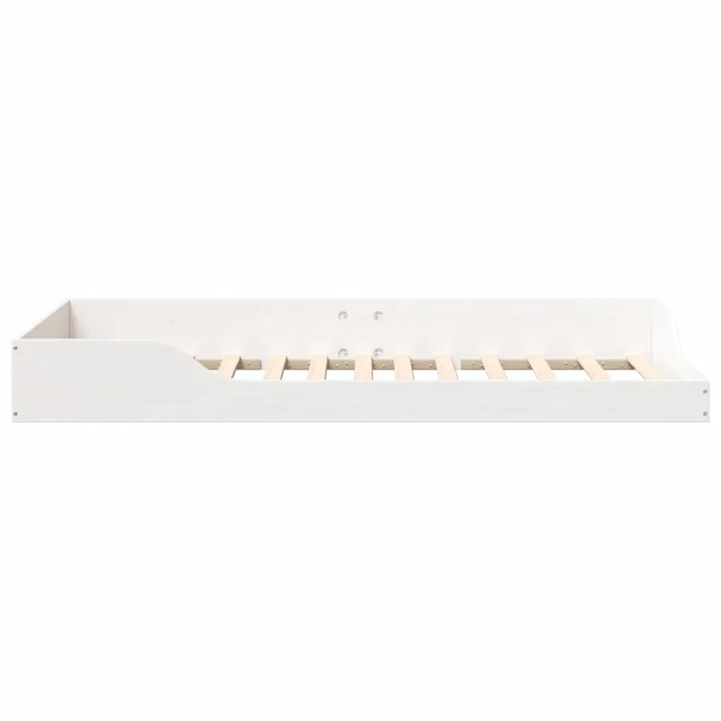 Lovos rėmas Balta 80 x 200 cm Kietos pušies mediena