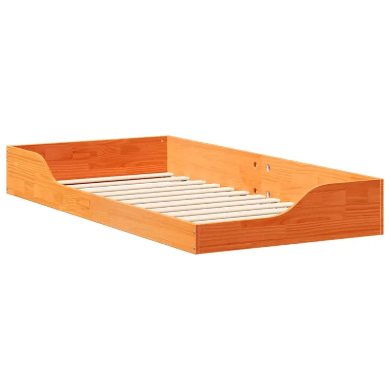 Lovos rėmas Vaško ruda 75 x 190 cm Kietos pušies mediena