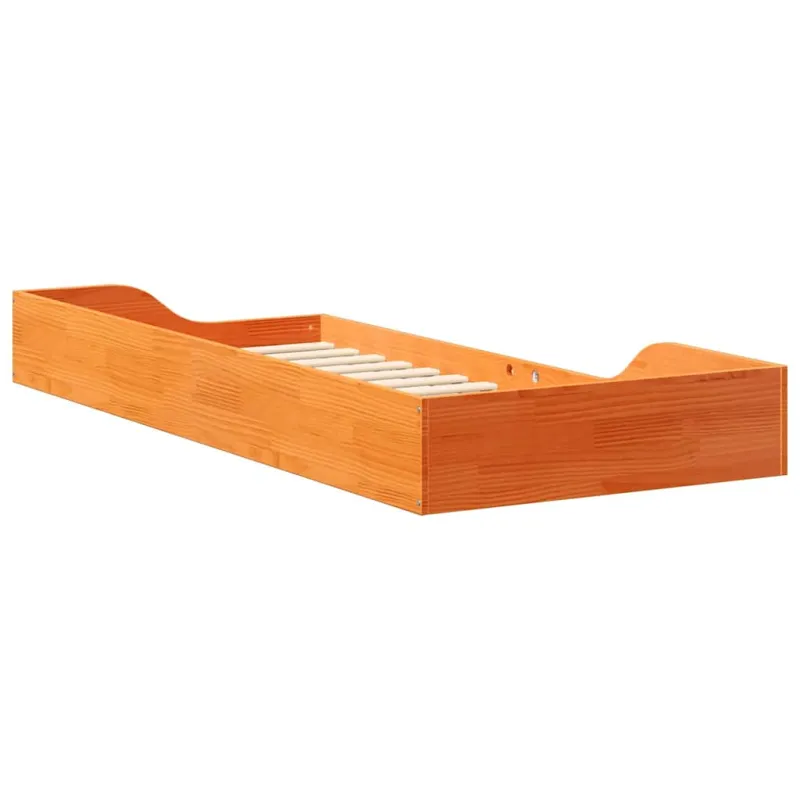 Lovos rėmas Vaško ruda 90 x 210 cm Kietos pušies mediena