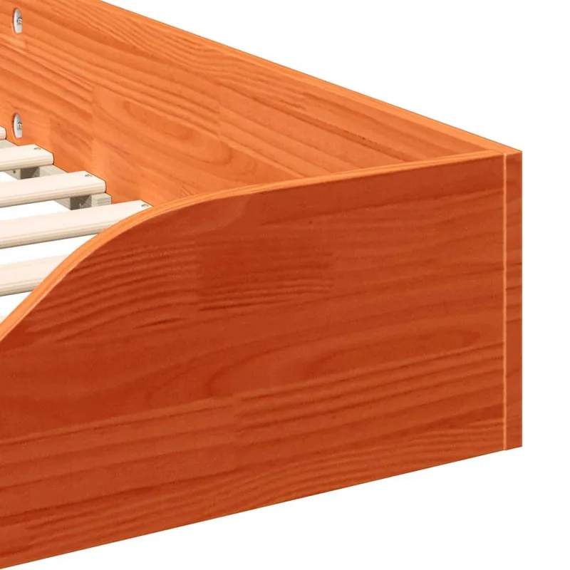 Lovos rėmas Vaško ruda 90 x 210 cm Kietos pušies mediena