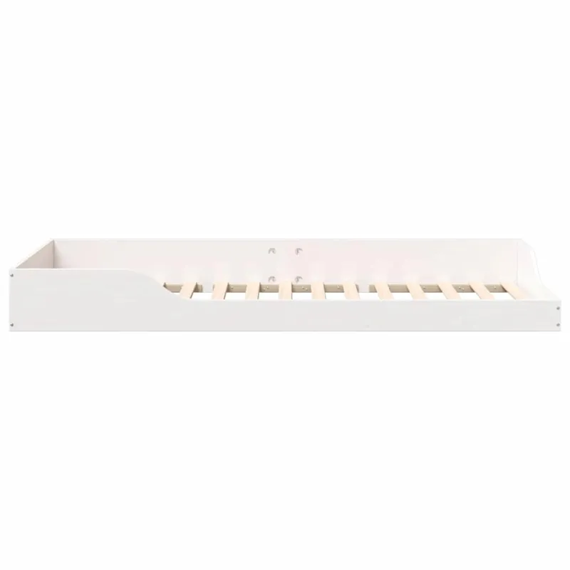 Lovos rėmas Balta 100 x 210 cm Kietos pušies mediena