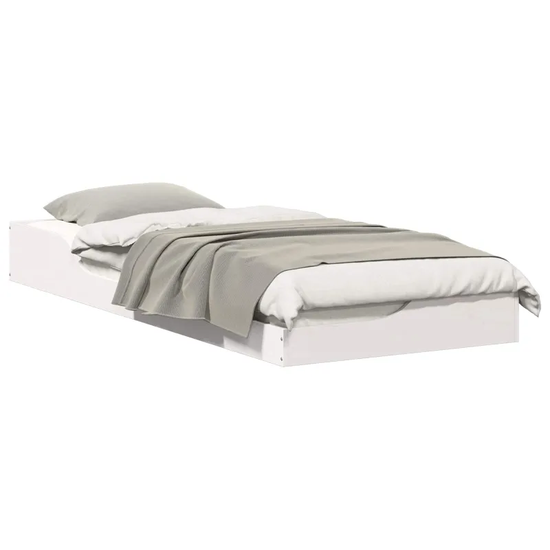 Lovos rėmas Balta 80 x 220 cm Kietos pušies mediena
