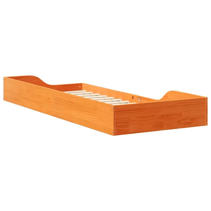 Lovos rėmas Vaško ruda 80 x 220 cm Kietos pušies mediena