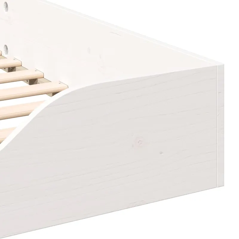 Lovos rėmas Balta 100 x 220 cm Kietos pušies mediena