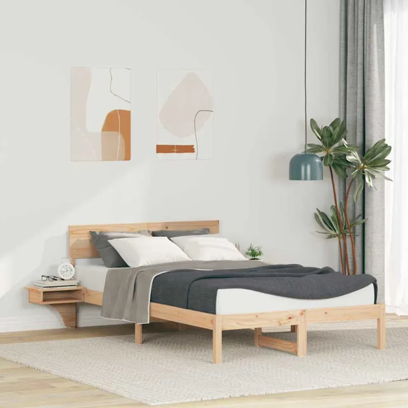 Lovos rėmas Ruda 135 x 190 cm Kietos pušies mediena