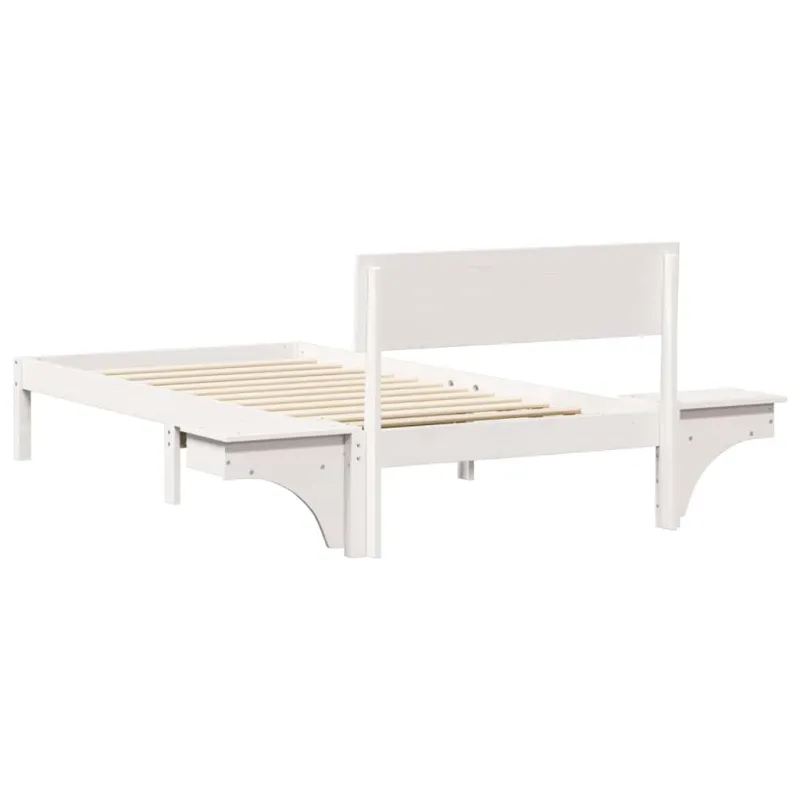 Lovos rėmas Balta 80 x 200 cm Kietos pušies mediena