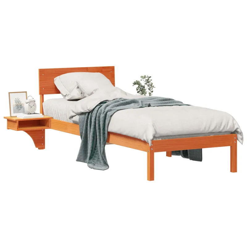 Lovos rėmas Vaško ruda 75 x 190 cm Kietos pušies mediena