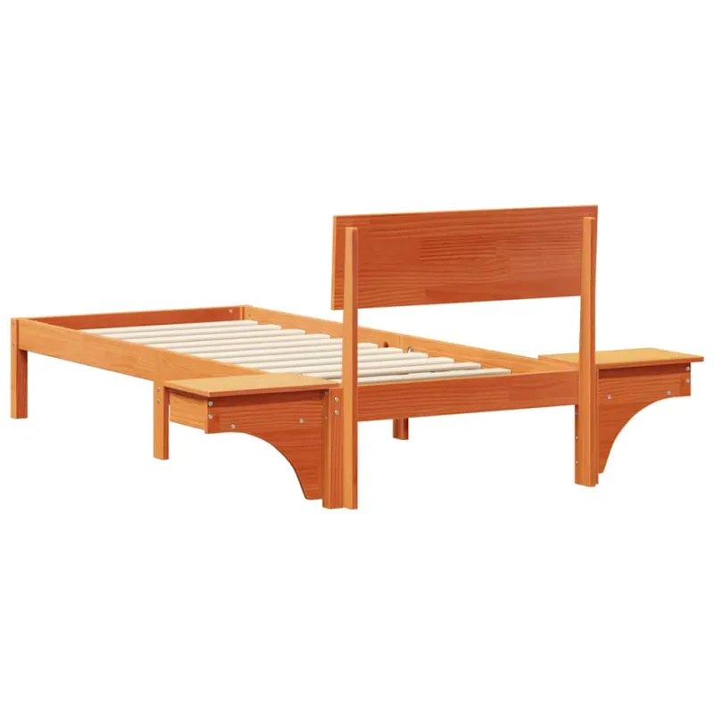 Lovos rėmas Vaško ruda 75 x 190 cm Kietos pušies mediena