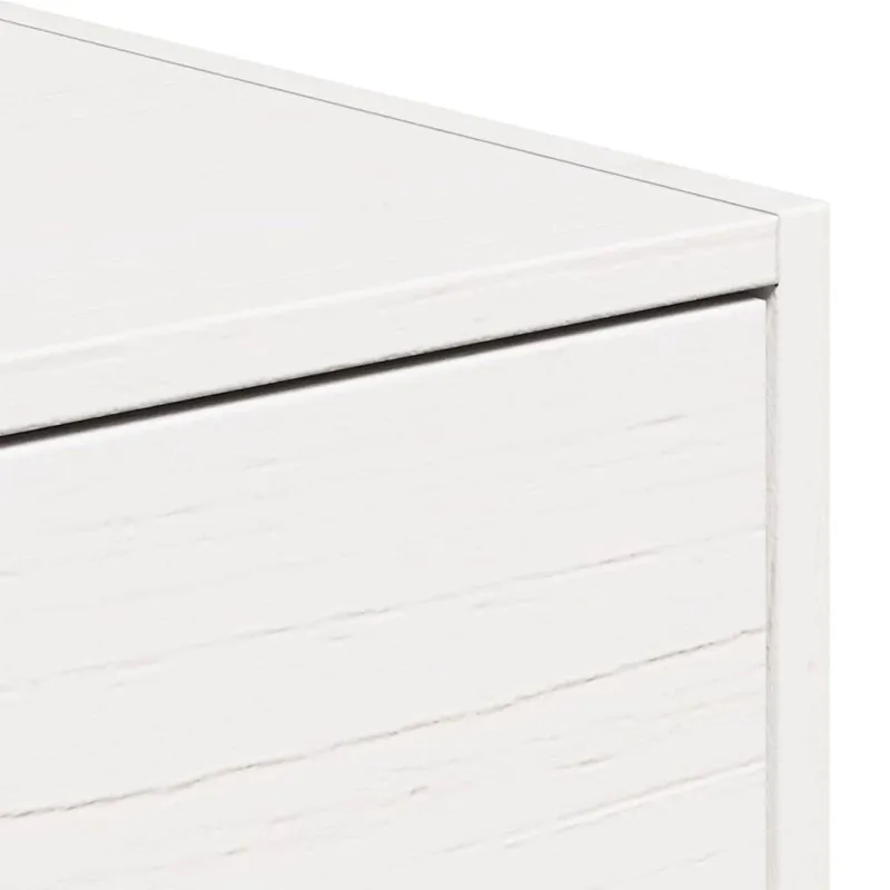 Naktinis staliukas 2 pcs Balta 50 x 32,5 x 24 cm Pušies masyvas