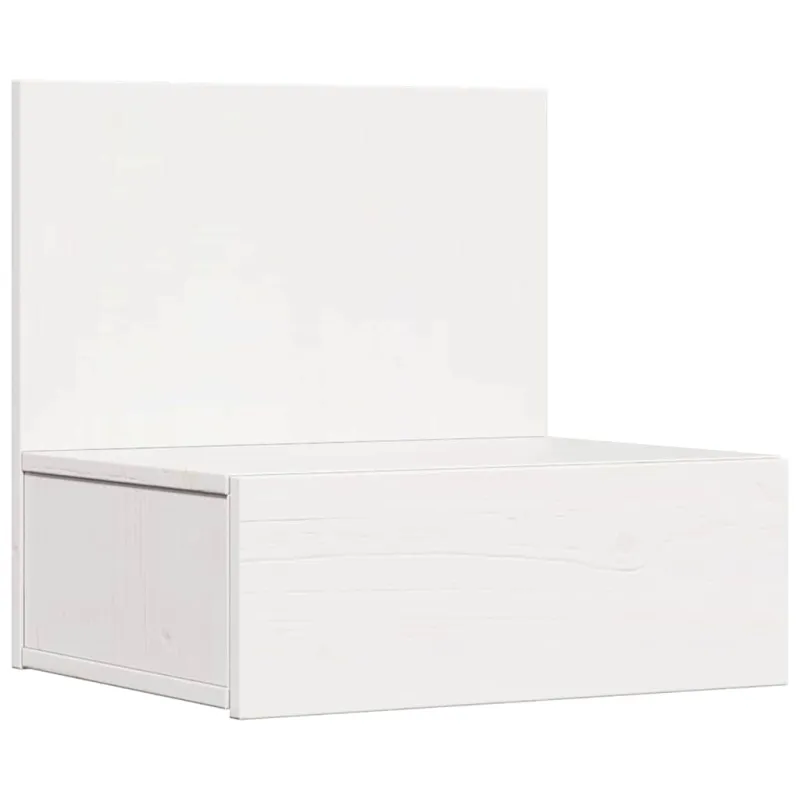 Naktinis staliukas 2 pcs Balta 42 x 32,5 x 40 cm Pušies masyvas