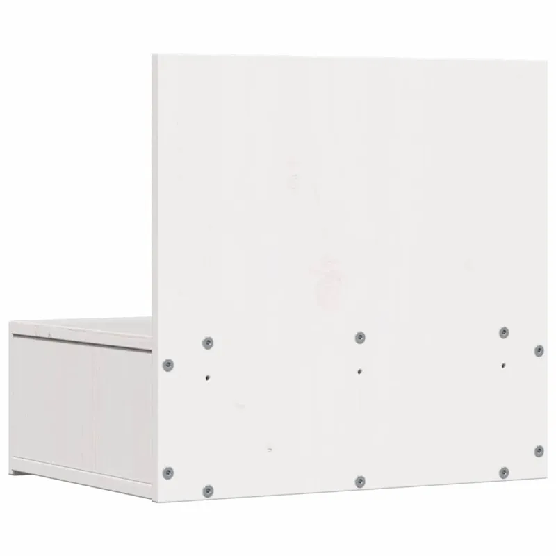 Naktinis staliukas 2 pcs Balta 42 x 32,5 x 40 cm Pušies masyvas