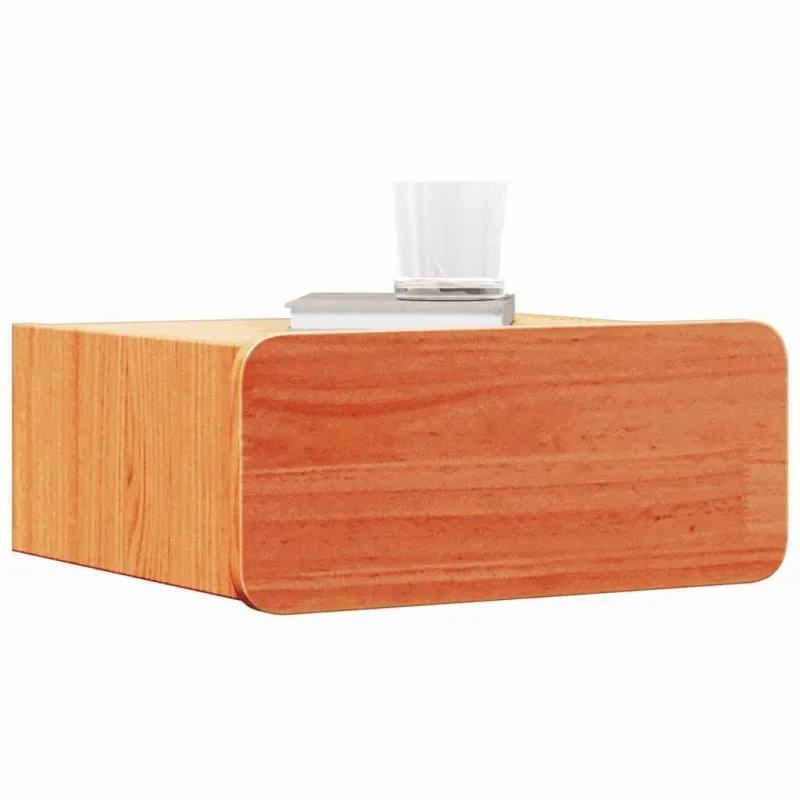 Naktinis staliukas 2 pcs Vaško ruda 39 x 34 x 16,5 cm