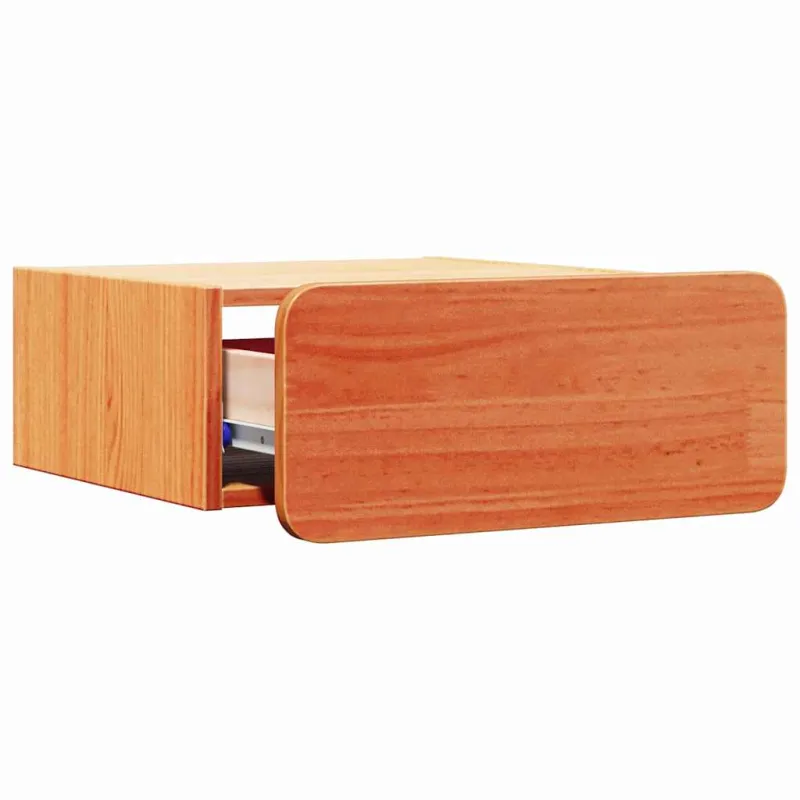 Naktinis staliukas 2 pcs Vaško ruda 39 x 34 x 16,5 cm