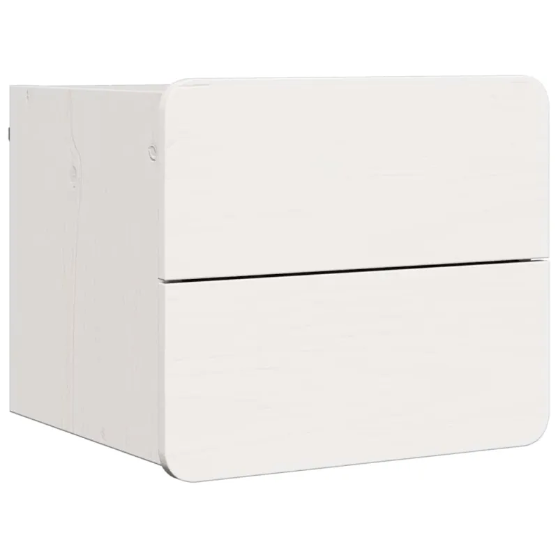 Naktinis staliukas su stalčių 2 pcs Balta 39 x 34 x 33 cm