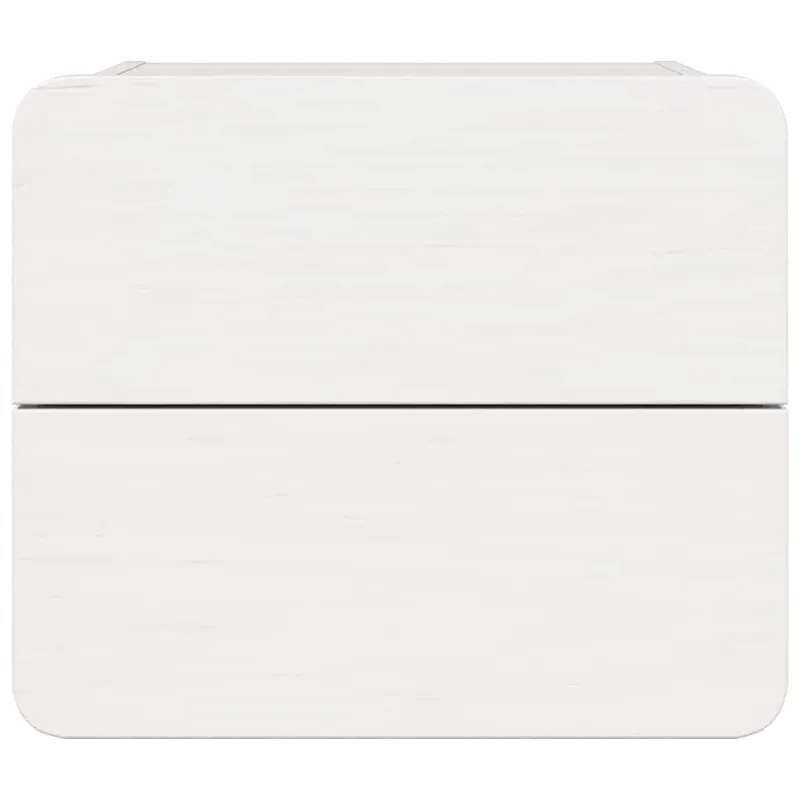 Naktinis staliukas su stalčių 2 pcs Balta 39 x 34 x 33 cm