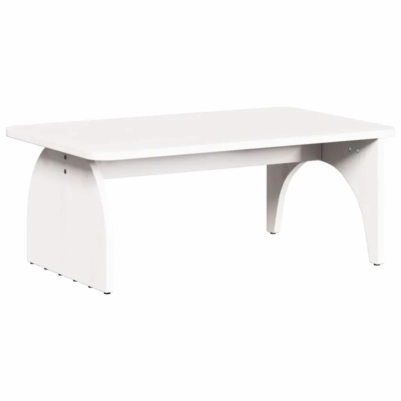 Kavos staliukas Balta 80 x 50 x 31 cm Pušies masyvas
