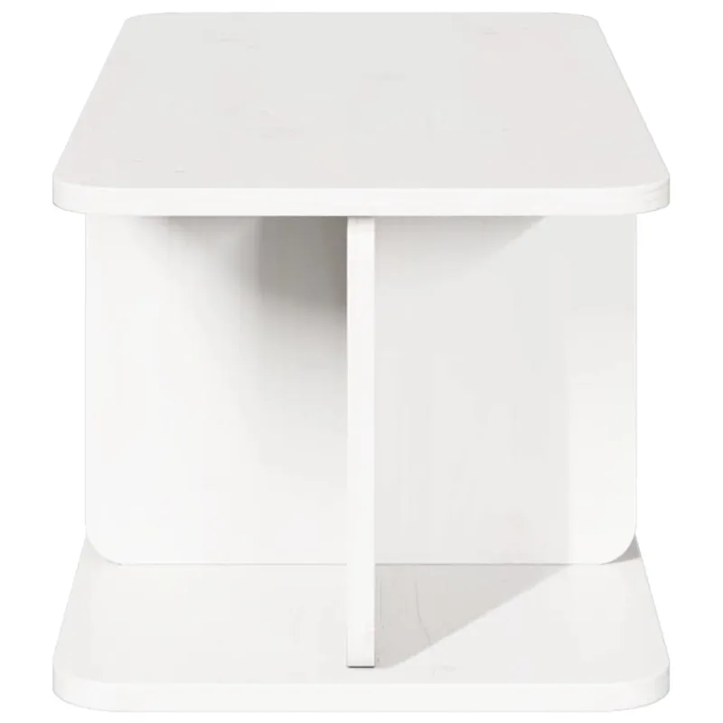 Kavos staliukas Balta 80 x 39,5 x 33,5 cm Pušies masyvas