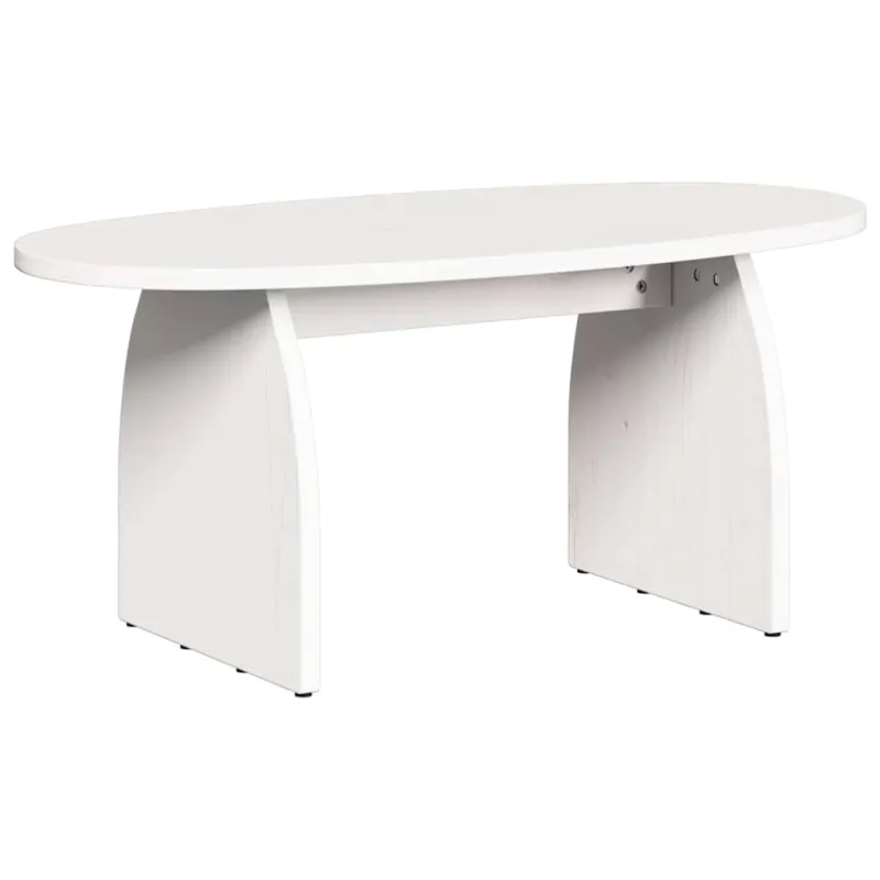 Kavos staliukas Balta 80 x 40 x 35 cm Kietos pušies mediena