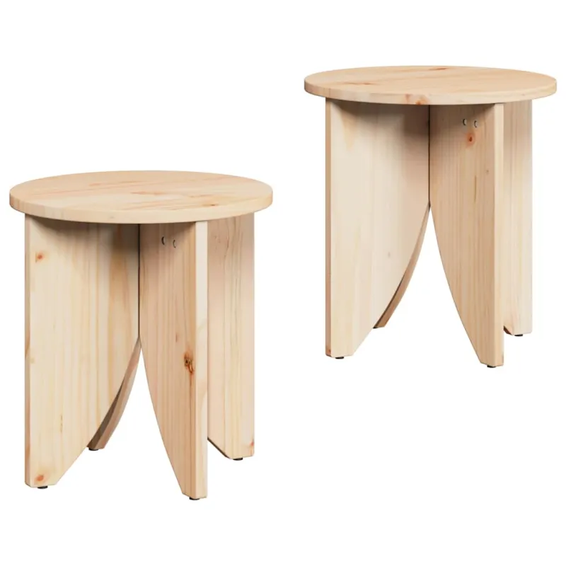 Kavos staliukas 2 pcs Natūrali