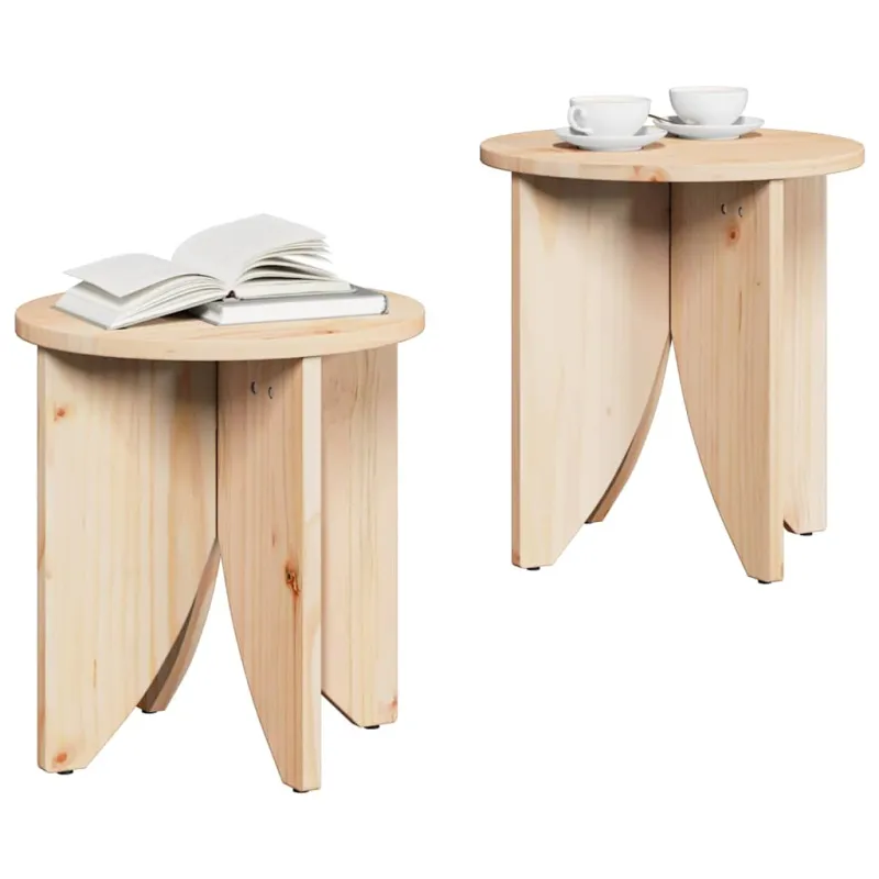 Kavos staliukas 2 pcs Natūrali
