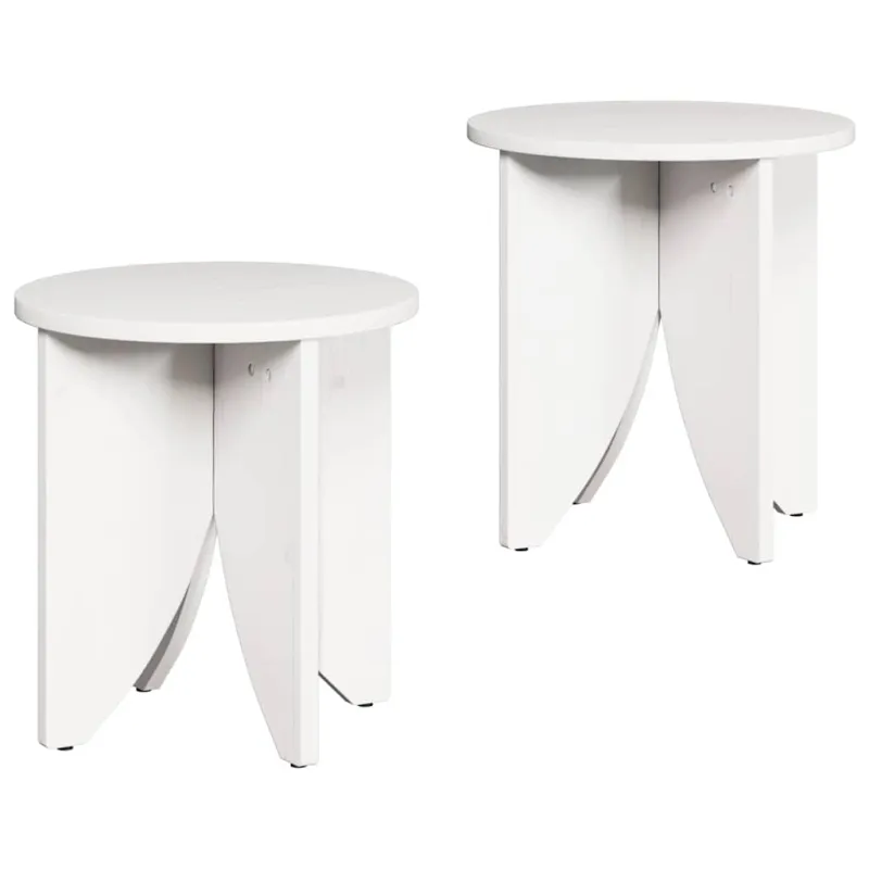 Kavos staliukas 2 pcs Balta
