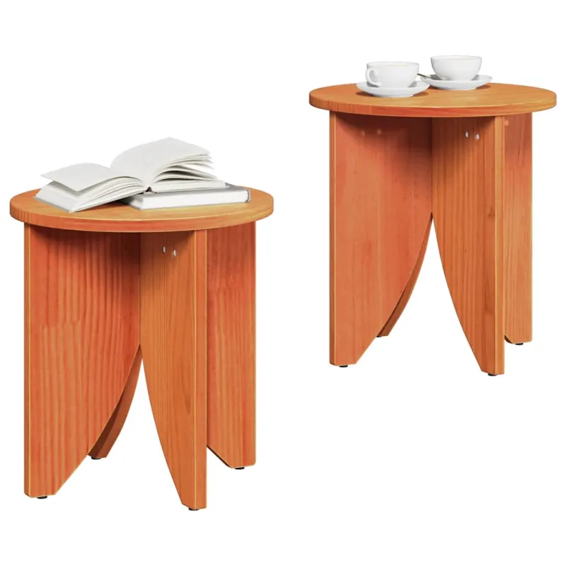 Kavos staliukas 2 pcs Vaško ruda