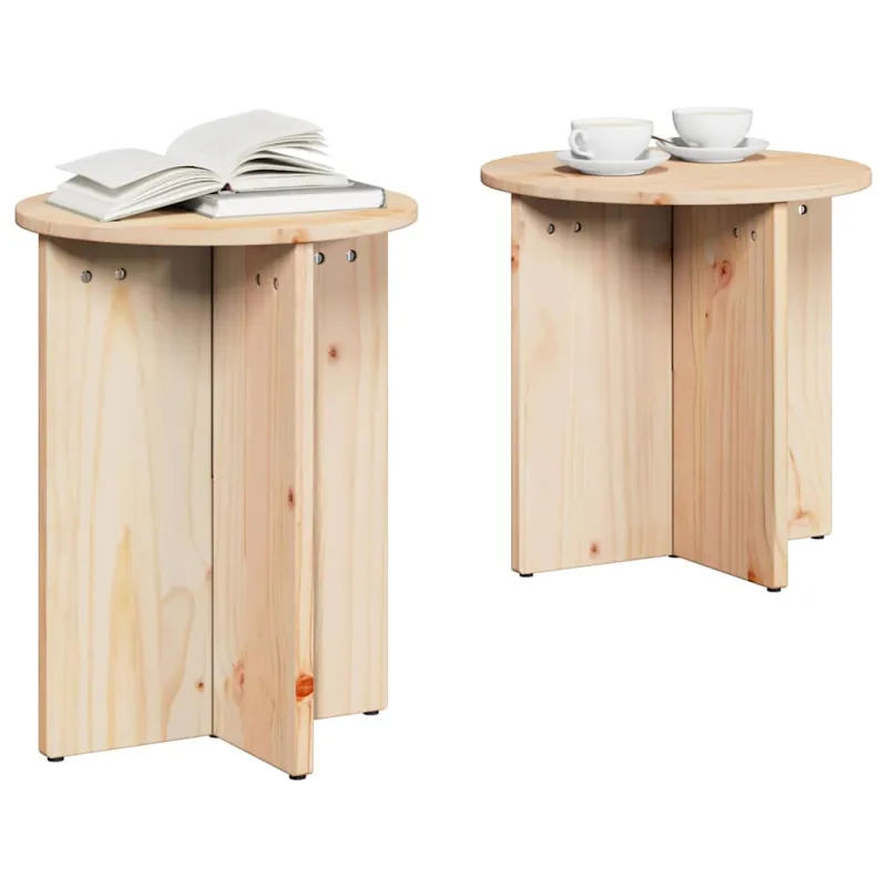Kavos staliukas 2 pcs Natūrali
