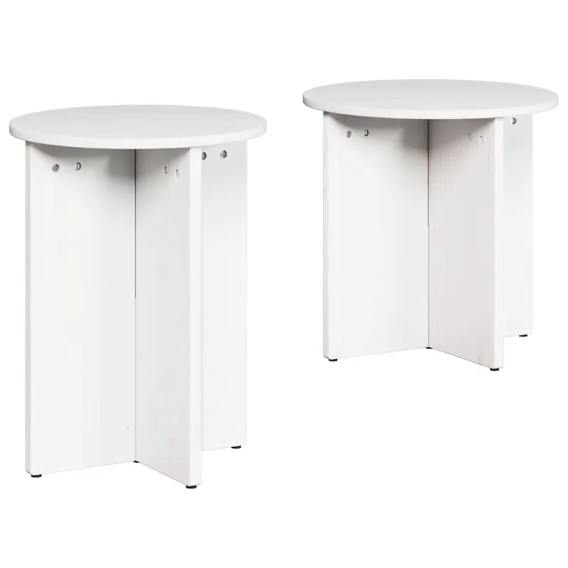 Kavos staliukas 2 pcs Balta