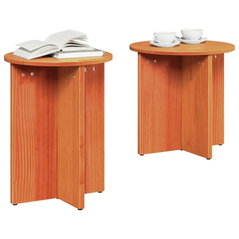 Kavos staliukas 2 pcs Vaško ruda