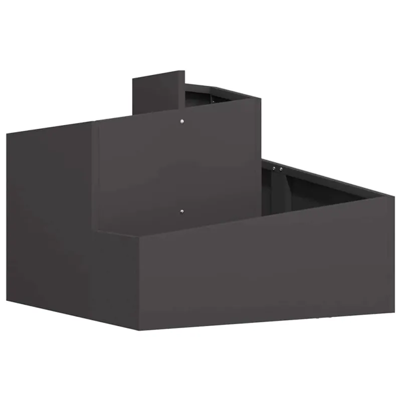 Sodo vazonas Juoda 60 x 60 x 50 cm Šaltai valcuotas plienas