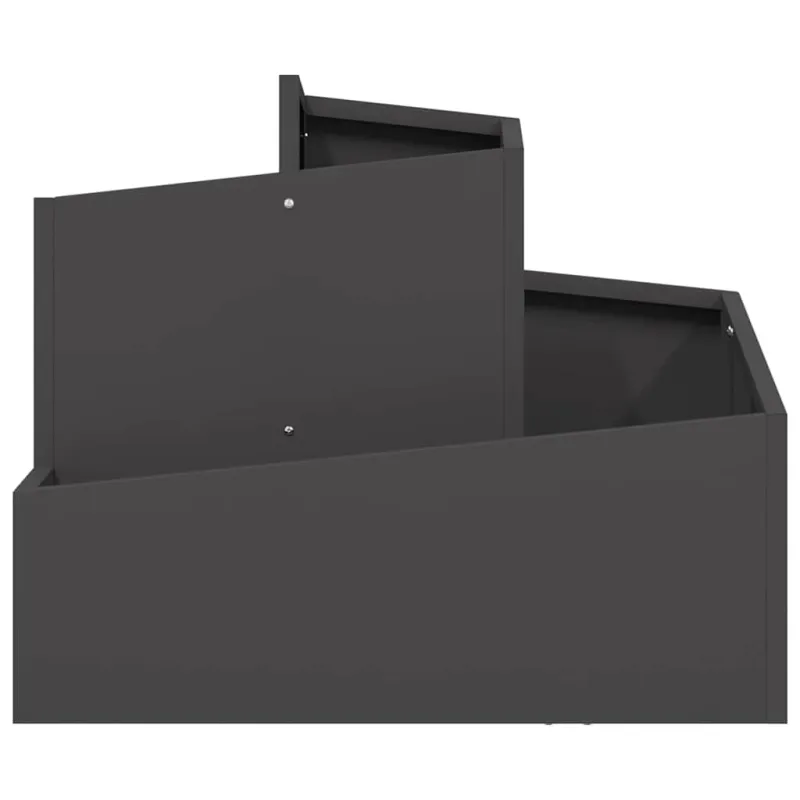Sodo vazonas Juoda 60 x 60 x 50 cm Šaltai valcuotas plienas