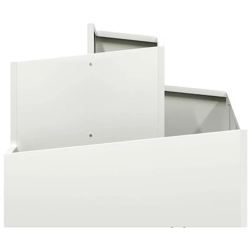 Sodo vazonas Balta 60 x 60 x 50 cm Šaltai valcuotas plienas
