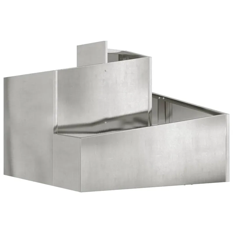 Sodo vazonas Sidabro 60 x 60 x 50 cm Cinkuota plienas